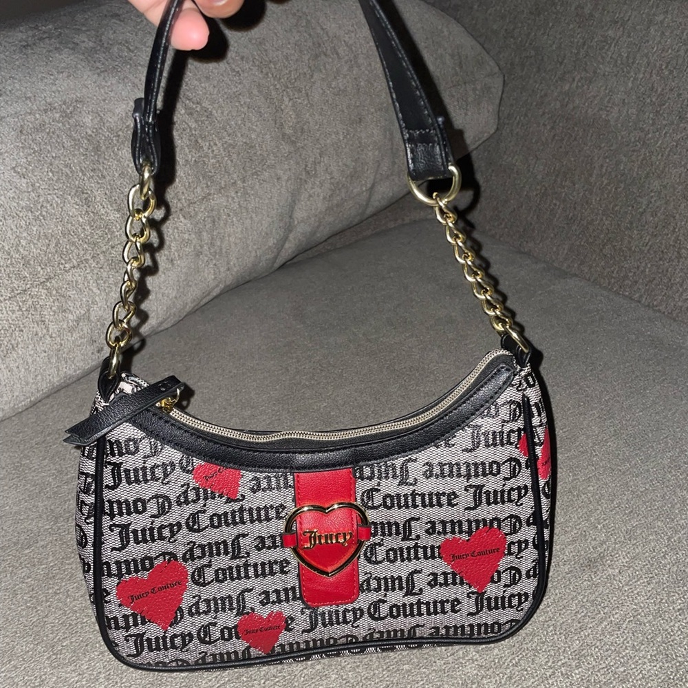 Red hearts Juicy Couture Shoulder Bag